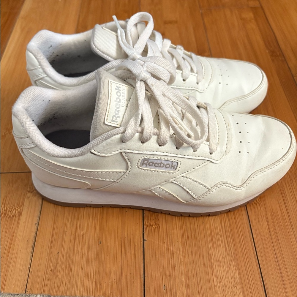 Reebok Off-White Lace-Up Sneakers